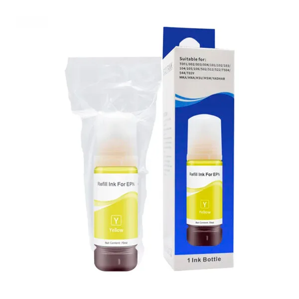 Botella De Tinta Epson 504 Amarillo Generica